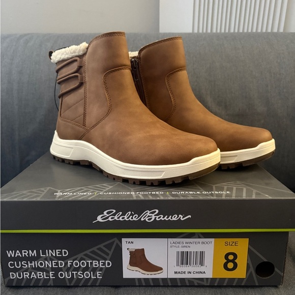Eddie Bauer Shoes - Eddie Bauer Tan Ladies Winter Boots